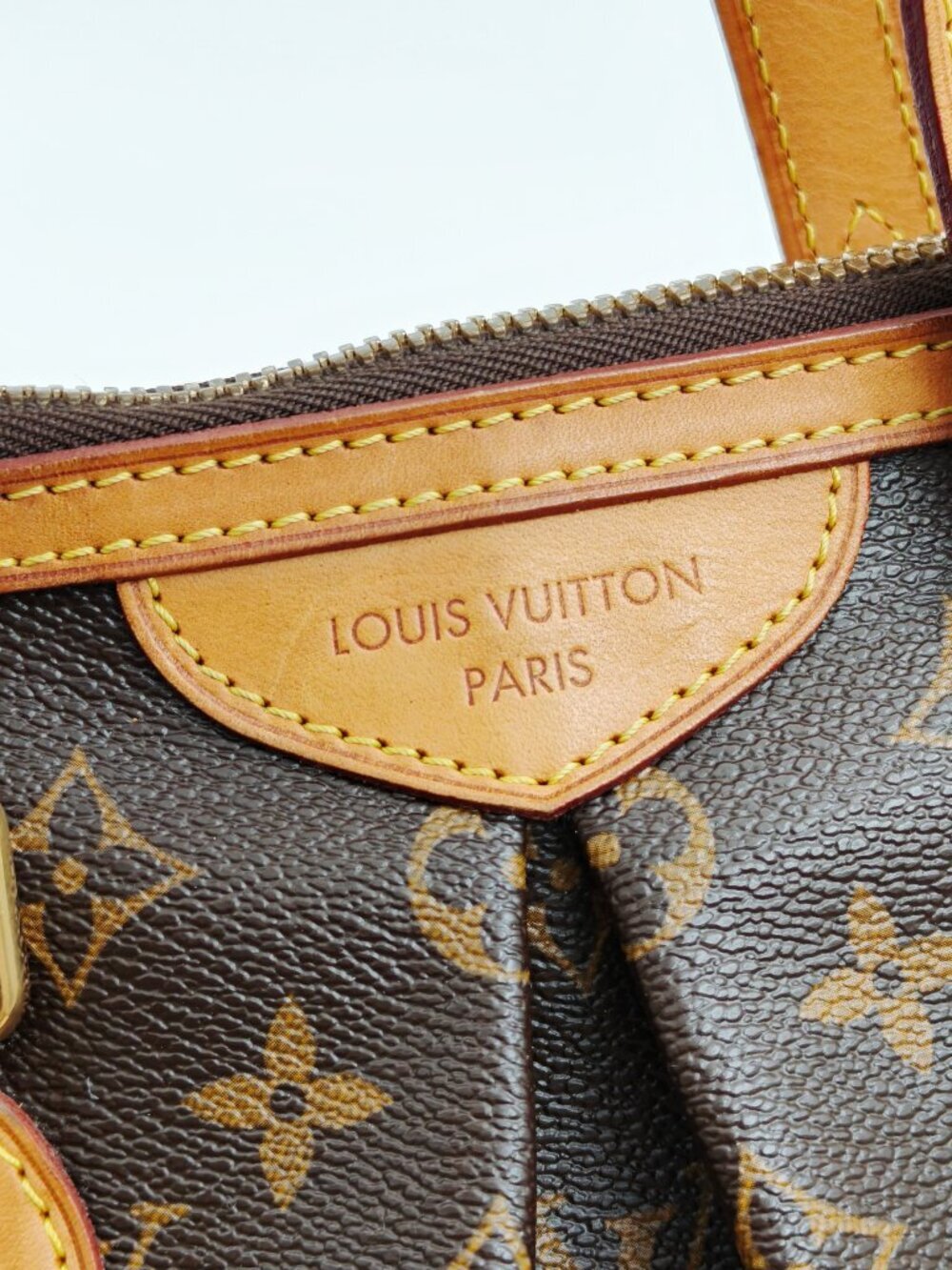 Louis Vuitton Monogram Palermo PM Tote Bag Shoulder Bag Brown Canvas With Strap - Picture 6 of 15